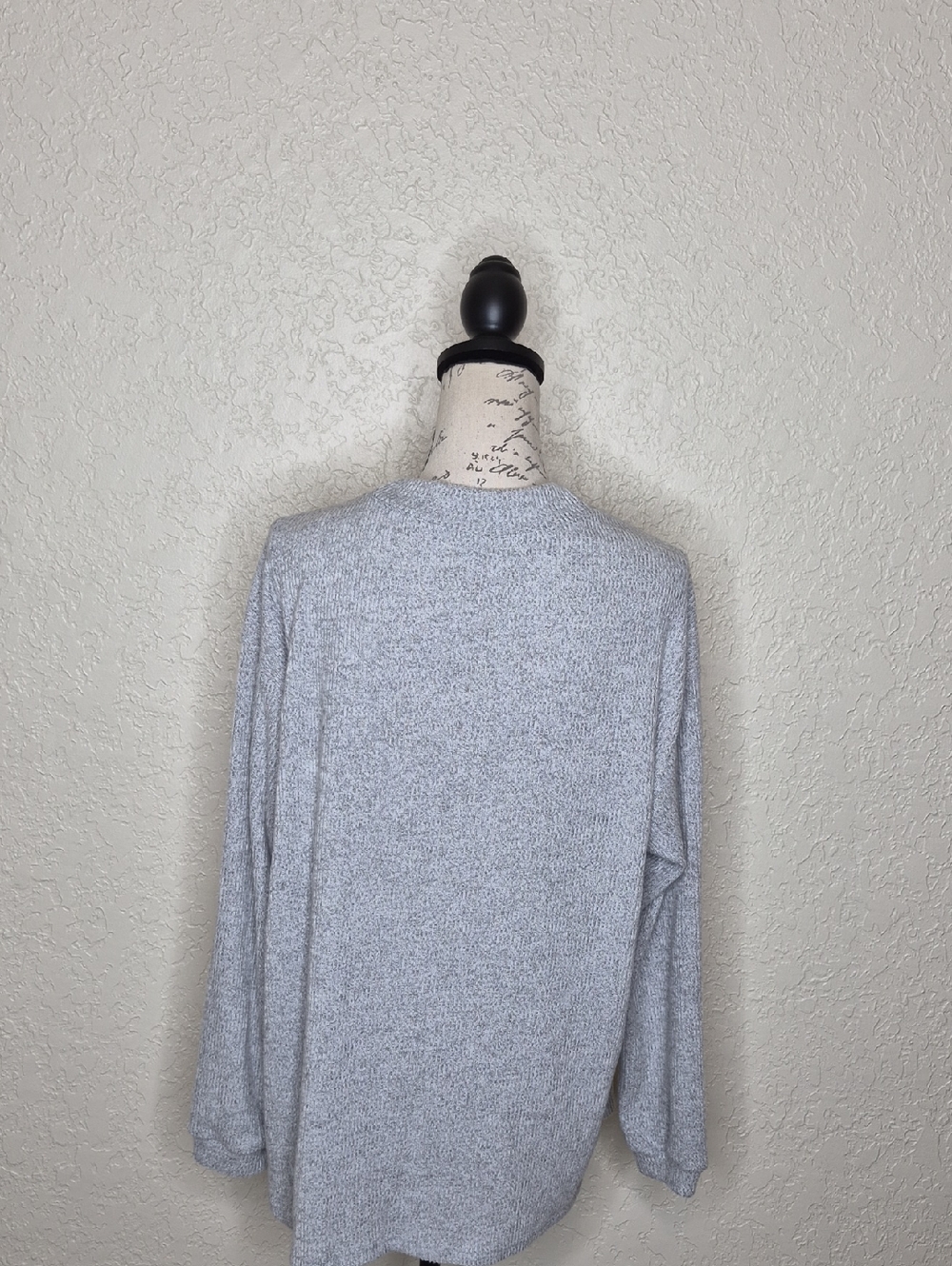 Button Front Cardigan Sweater Gray Size XL - Picture 3 of 5